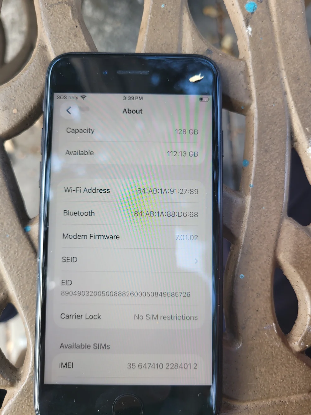 iPhone SE (2nd Gen) 2020 128GB - Black Used **AJ**